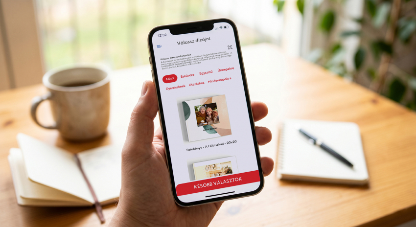 Digitális emlékekből fotókönyv - A Fotológus app könyvszerkesztője